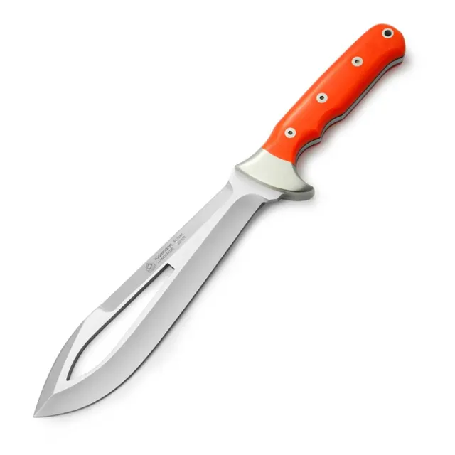 puma-ip-r-demann-abfangmesser-micarta-orange-19-cm-mit-lederscheide image 1