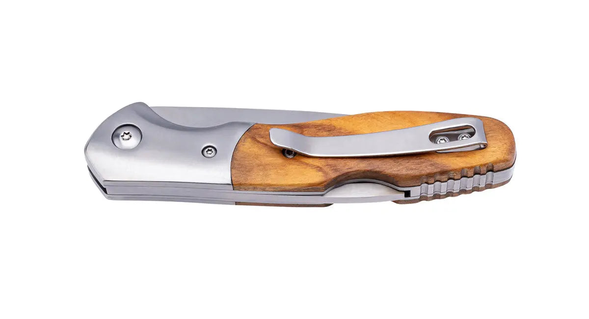 puma-tec-taschenmesser-olive-holz-mit-clip-back-lock image 2