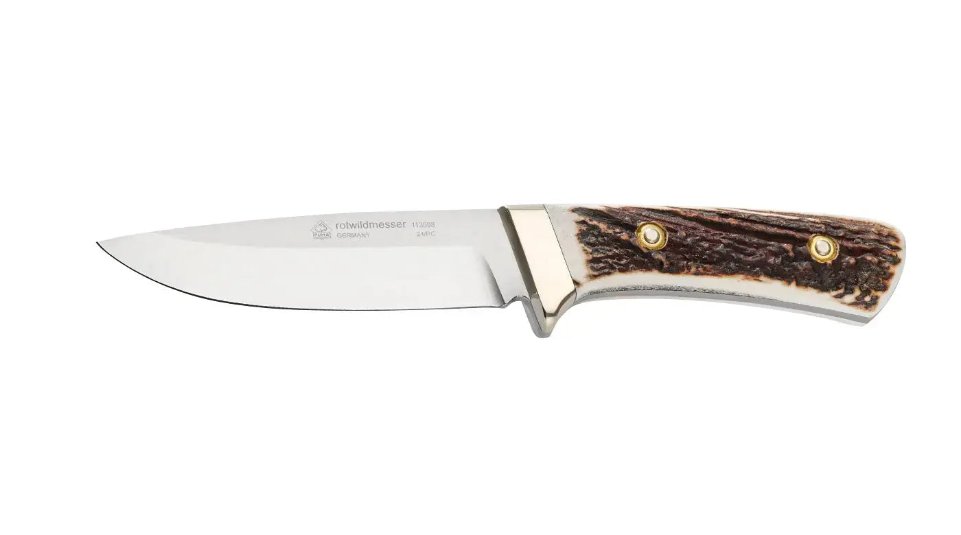 puma-rotwild-jagdmesser-hirschhorn-flachschliff-neusilber image 4
