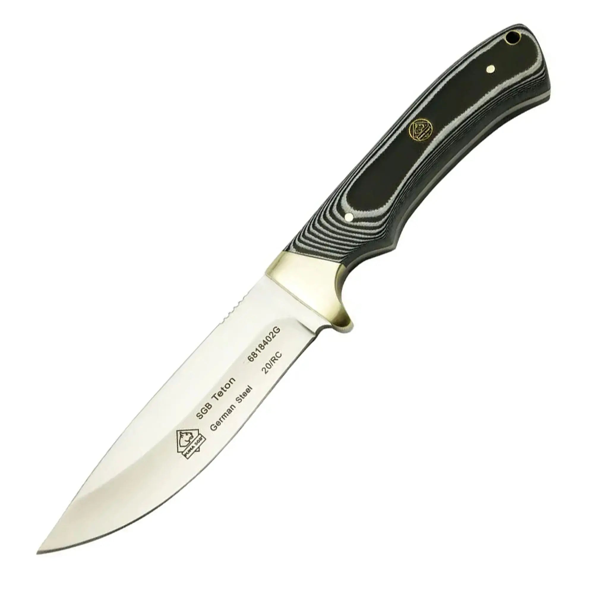 puma-sgb-teton-g10-schwarz-feststehendes-messer-lederscheide image 1