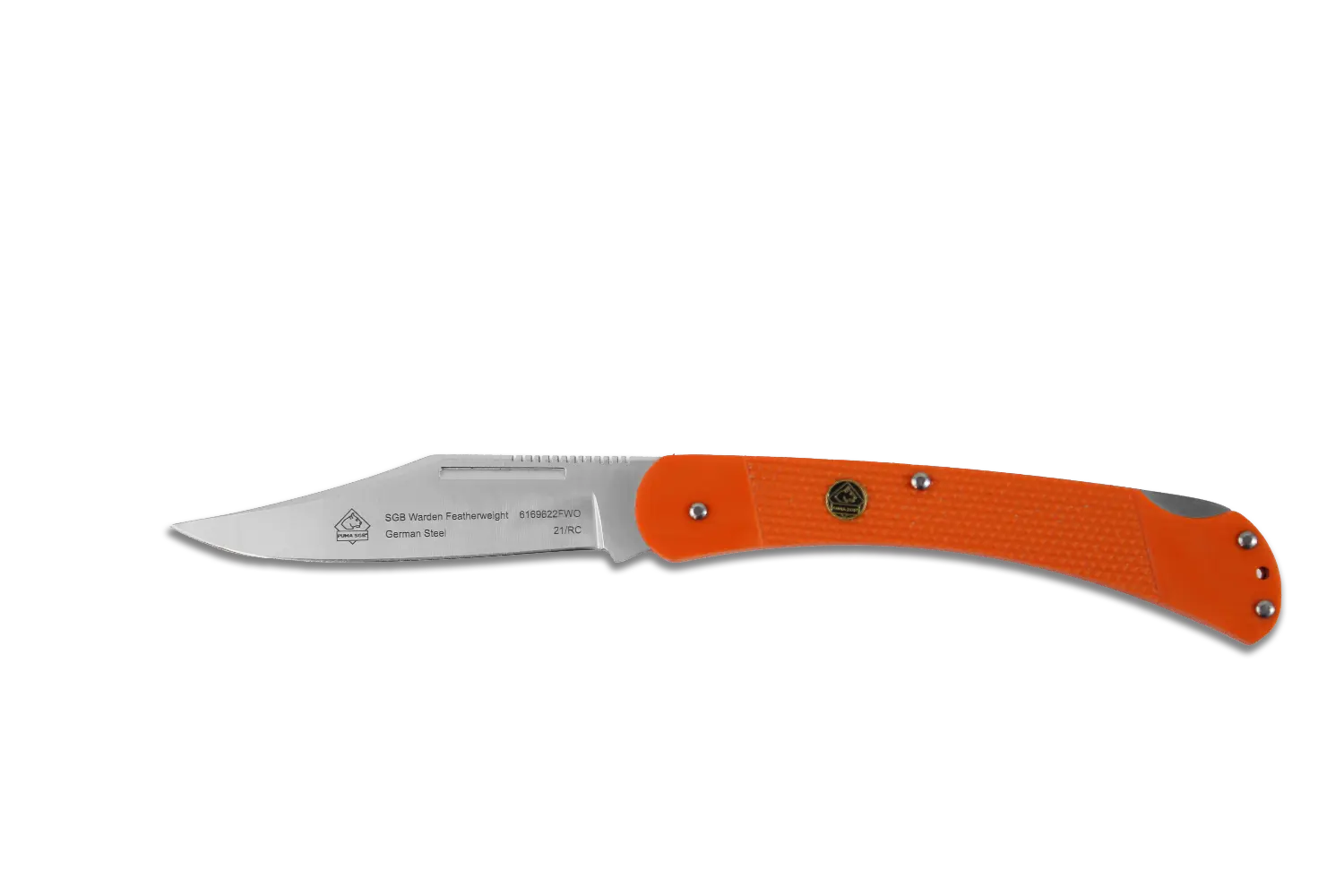puma-sgb-warden-featherweight-taschenmesser-orange-g10-clip image 2