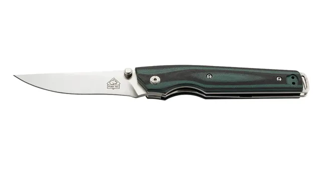 puma-tec-einhandmesser-gr-n-schwarz-g10-liner-lock-aisi-420 image 1