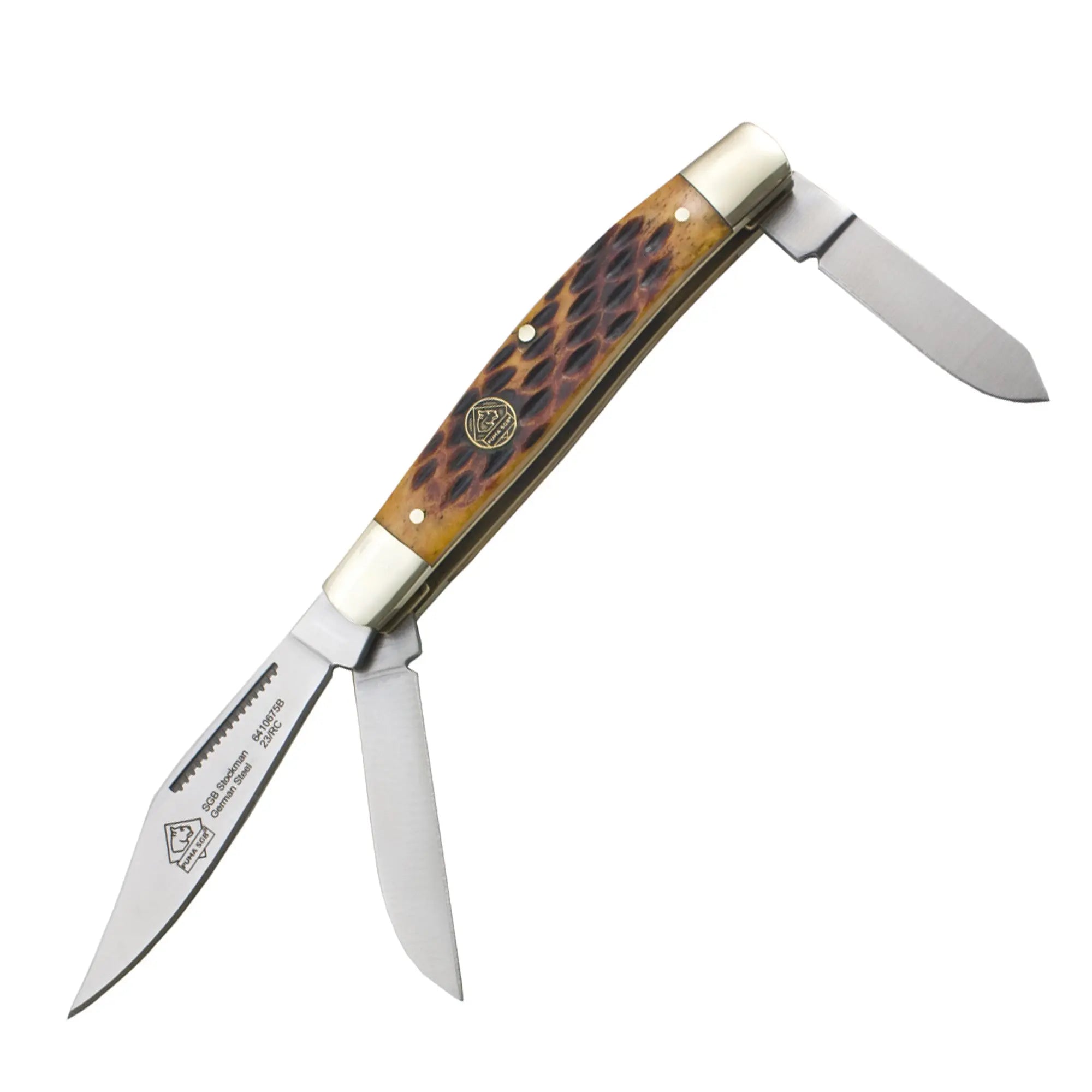 puma-sgb-stockman-brown-jigged-bone-taschenmesser-3-klingen image 2