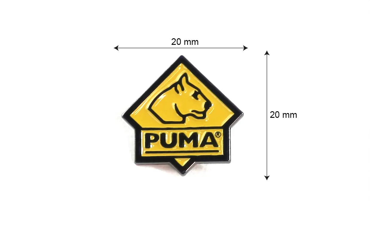 puma-pin-anstecker-goldene-raute-metall-20-mm-butterfly image 1