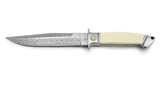 puma-cougar-rose-damast-feststehendes-messer-elfenbein-limitiert image 1