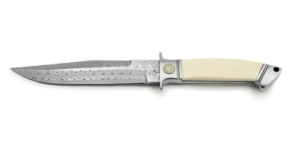 puma-cougar-rose-damast-feststehendes-messer-elfenbein-limitiert image 1