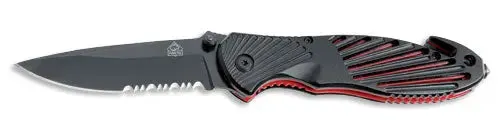 puma-tec-einhand-rettungsmesser-liner-lock-skelett-schwarz image 1