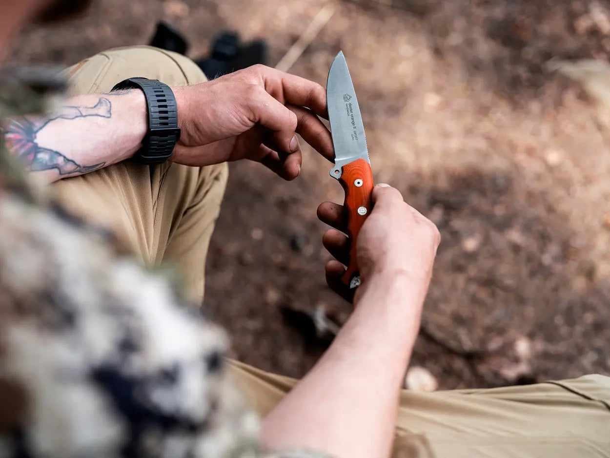 puma-ip-dexter-orange-ii-outdoormesser-micarta-sattelleder image 6