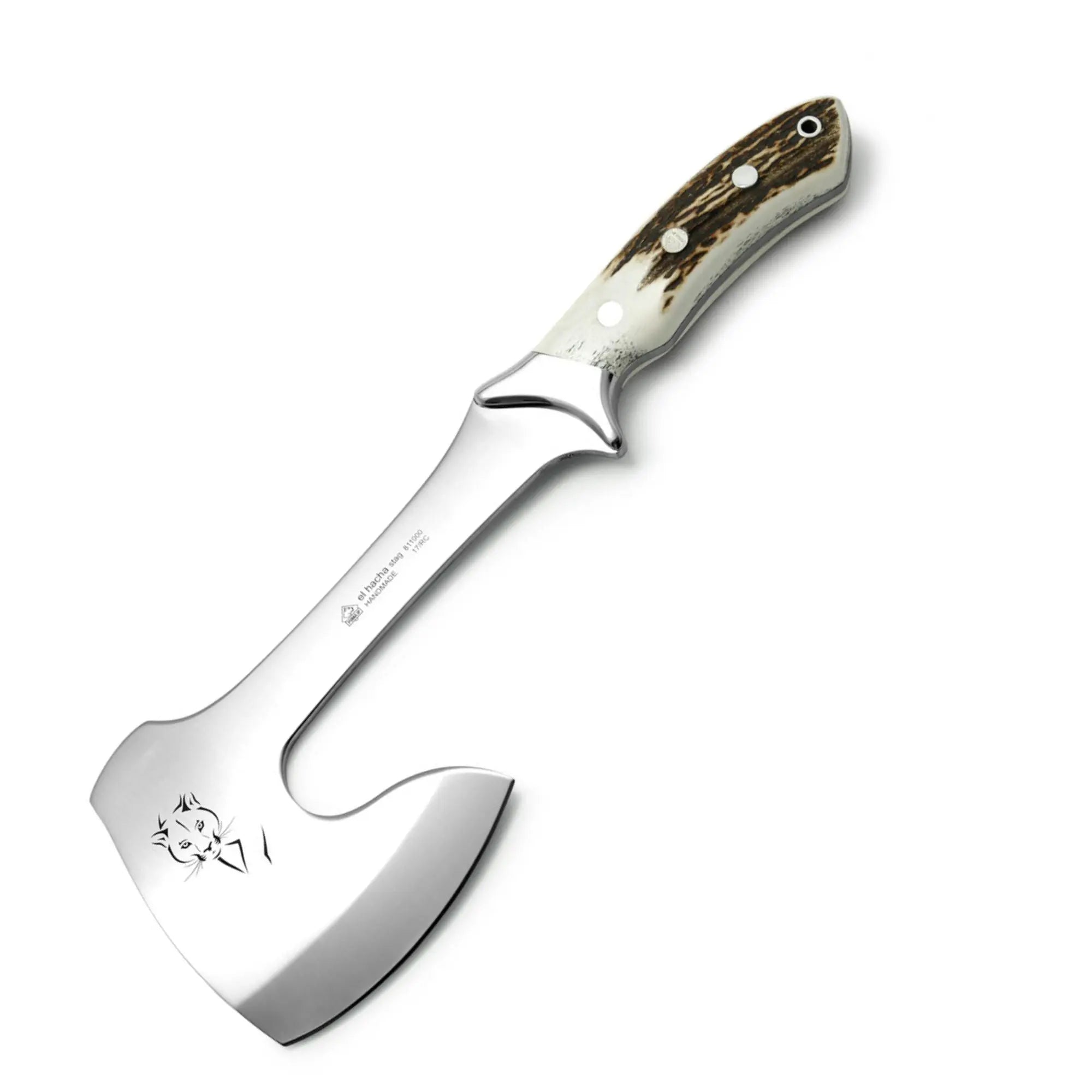 puma-ip-el-hacha-stag-axt-hirschhorn-pumakopf image 1