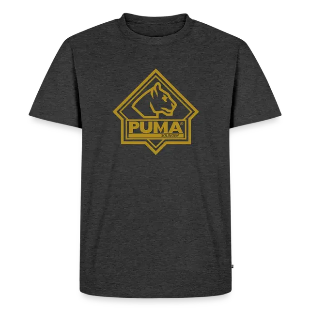 puma-heritage-t-shirt-herren-baumwolle-schwarz-logo-front image 1