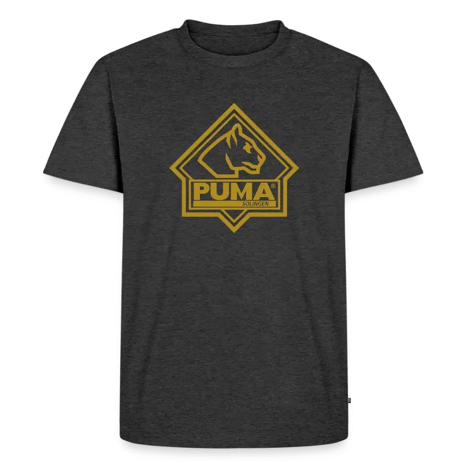 puma-heritage-t-shirt-herren-baumwolle-schwarz-logo-front image 1