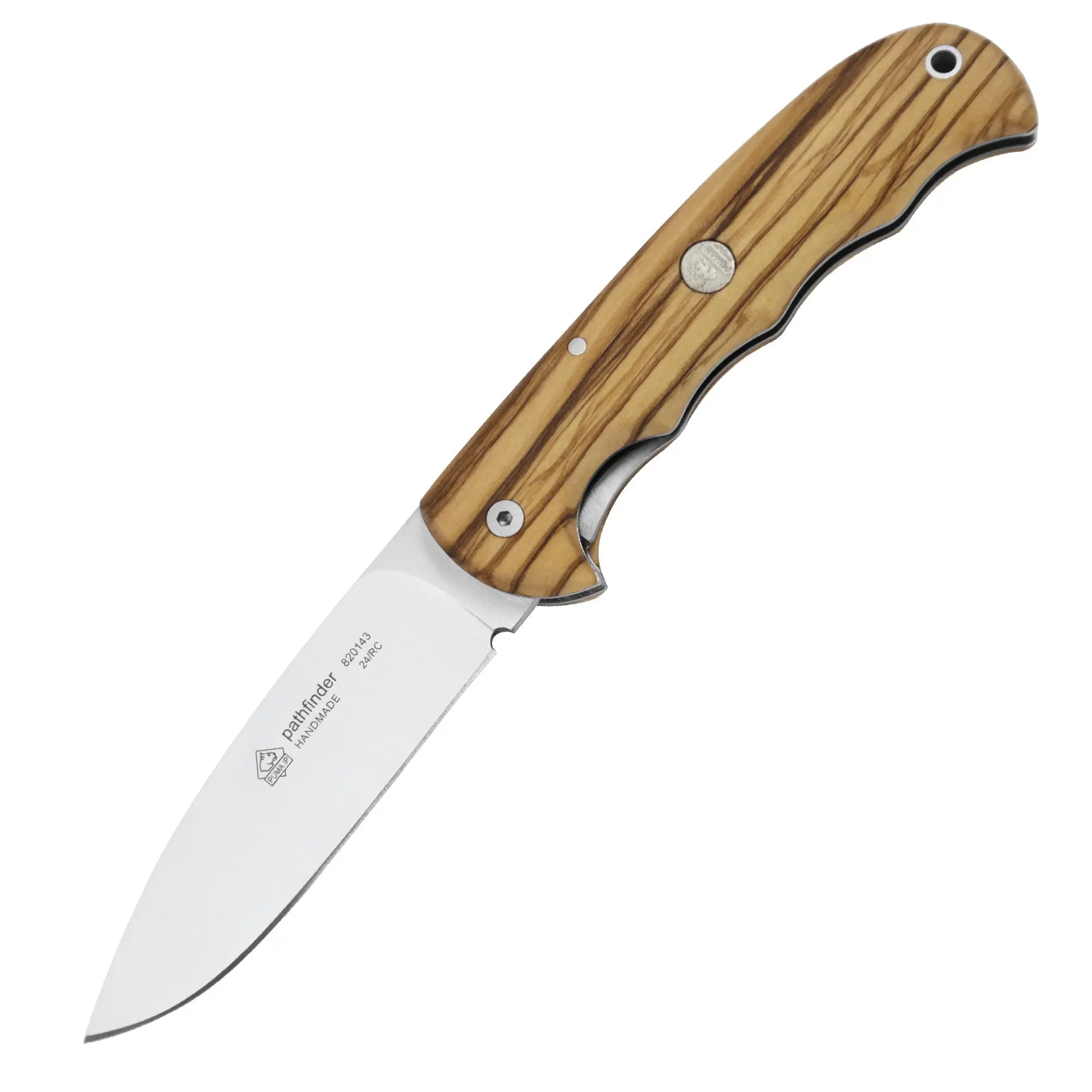 puma-ip-pathfinder-taschenmesser-olivenholz-liner-lock-87-mm image 1