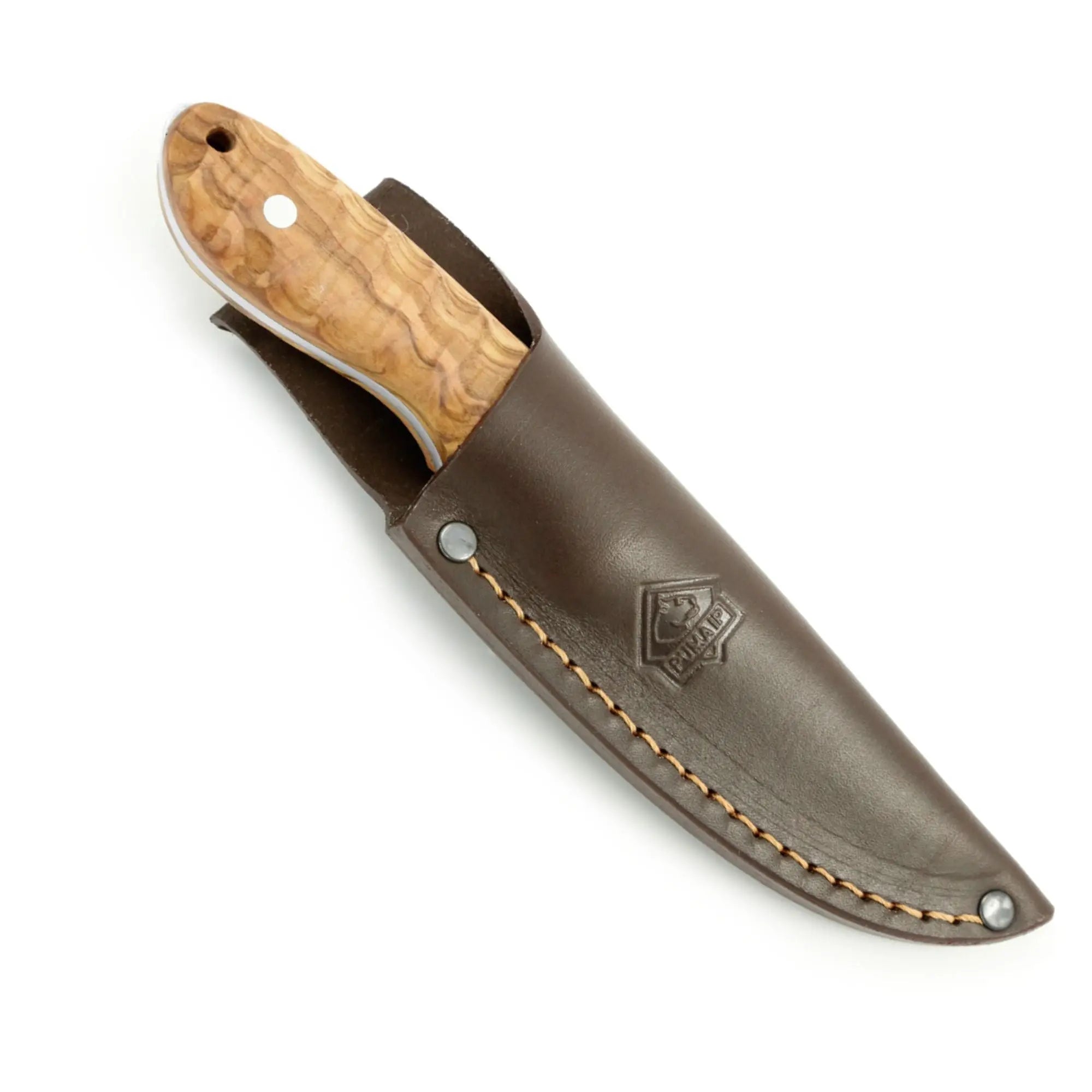 puma-ip-la-ola-jagdmesser-outdoormesser-olive-lederscheide image 3