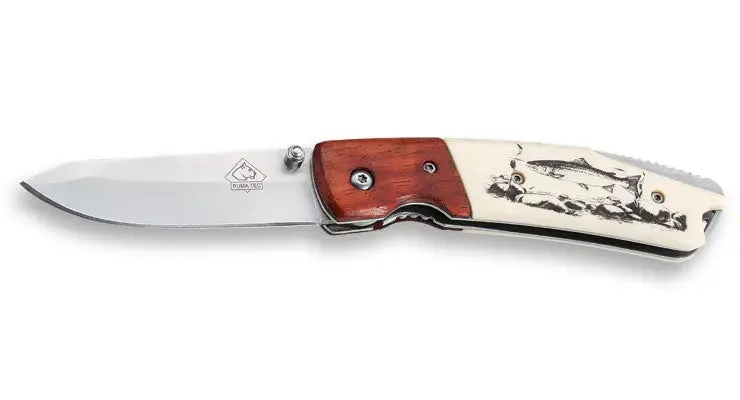 puma-tec-einhandmesser-forelle-taschenmesser-linerlock image 1