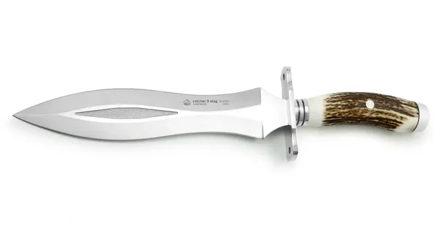 puma-ip-catcher-ii-abfangmesser-hirschhorn-zweischneidig image 1