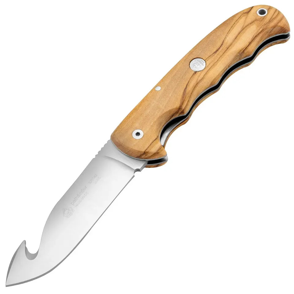 puma-ip-pathfinder-taschenmesser-olivenholz-mit-guthook image 1