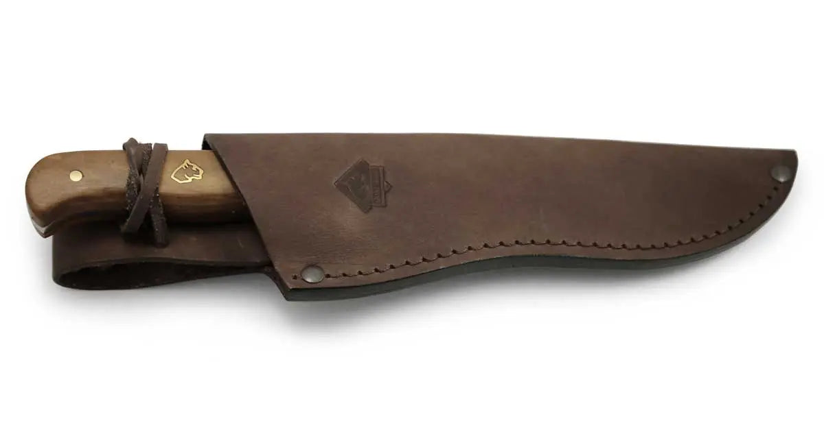 puma-sgb-bowie-messer-olivenholz-mit-lederscheide image 4