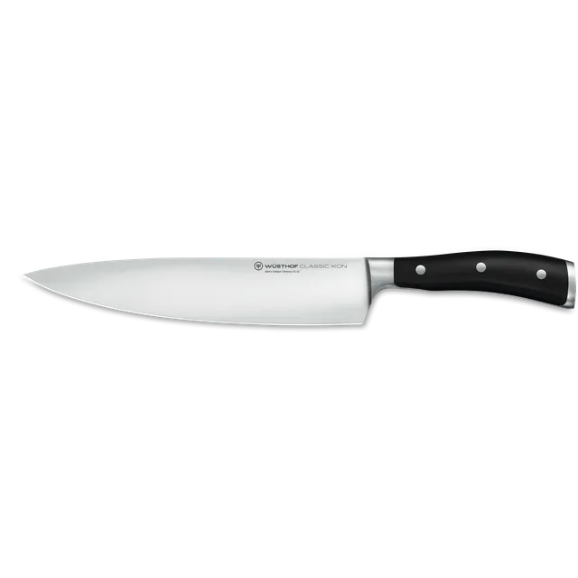 w-sthof-classic-ikon-kochmesser-23-cm-schwarz-halbkropf image 1
