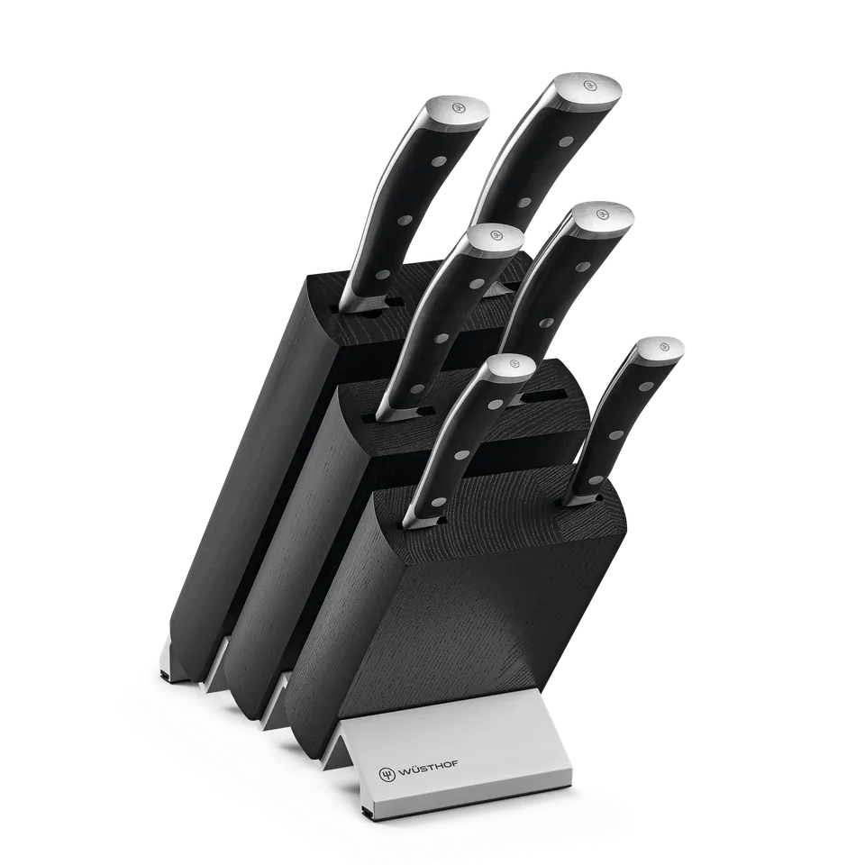 w-sthof-classic-ikon-messerblock-set-7-teilig-best-ckt-schwarz image 1
