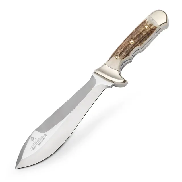 puma-r-demann-40-jagdmesser-hirschhorn-stag-feststehend image 1