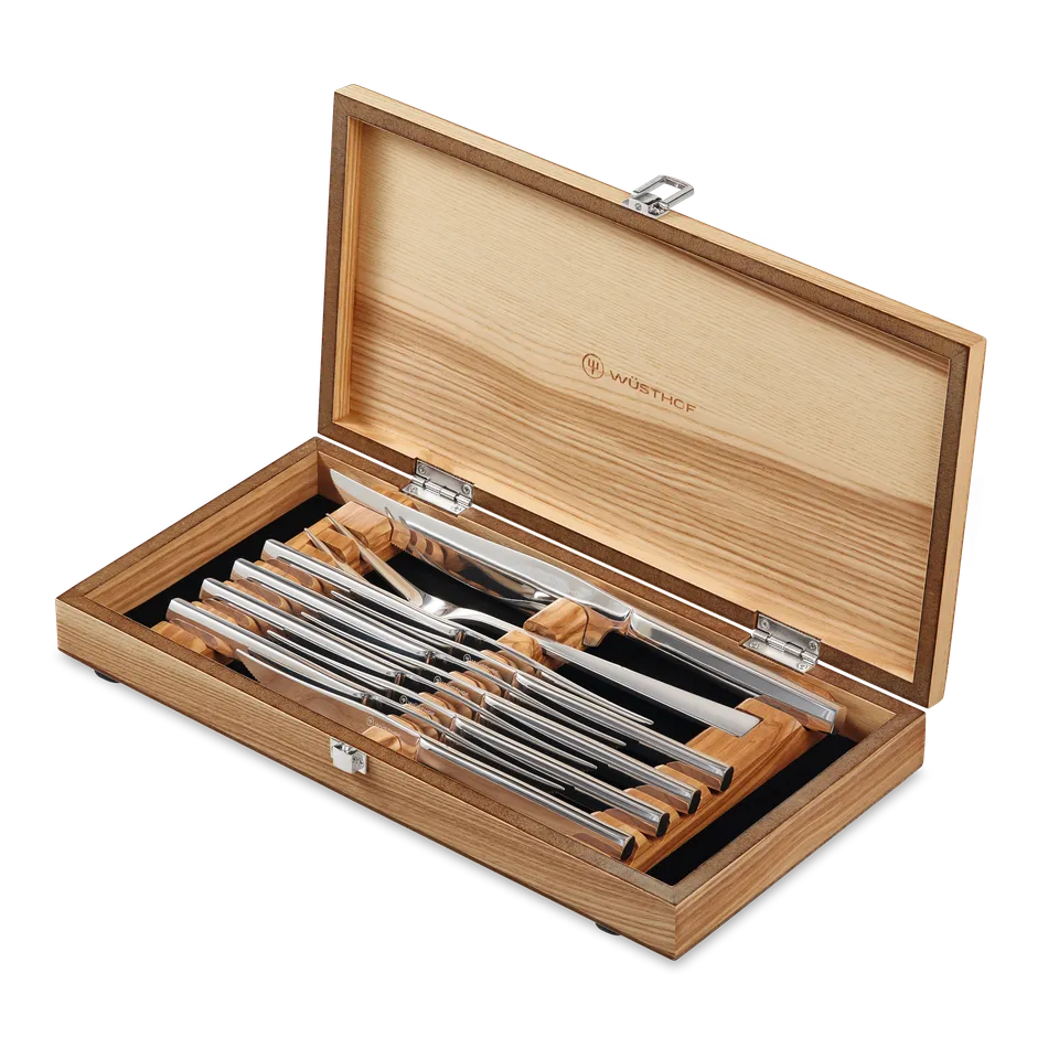 w-sthof-classic-steakmesser-set-10-tlg-olivenholz-kiste image 1