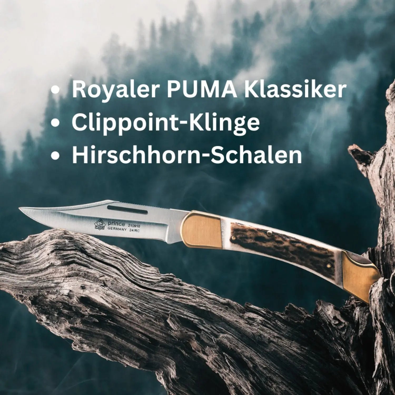 puma-prince-taschenmesser-hirschhorn-95-mm-clippoint image 7