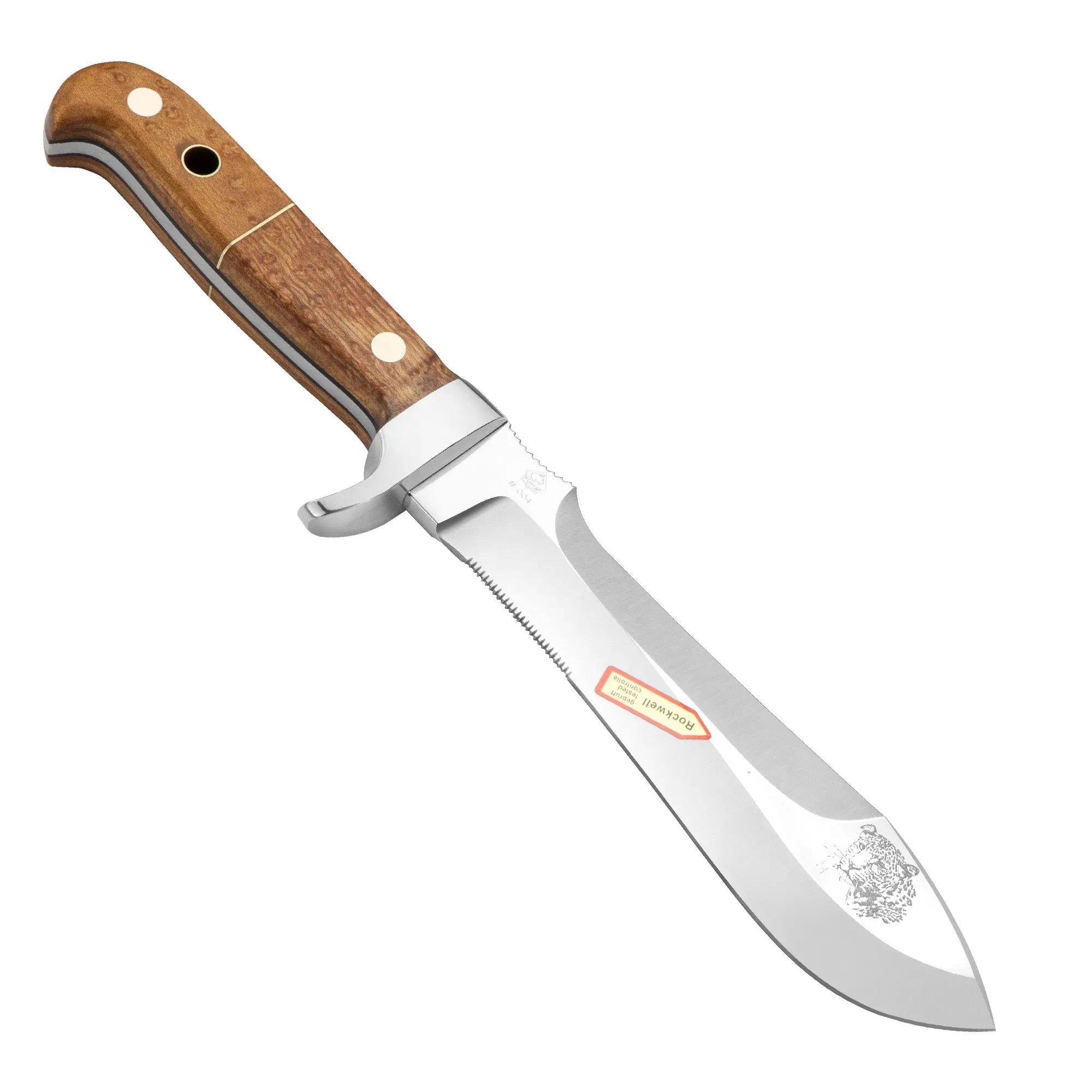 puma-white-hunter-outdoormesser-leopard-pfirsichwurzelholz image 2