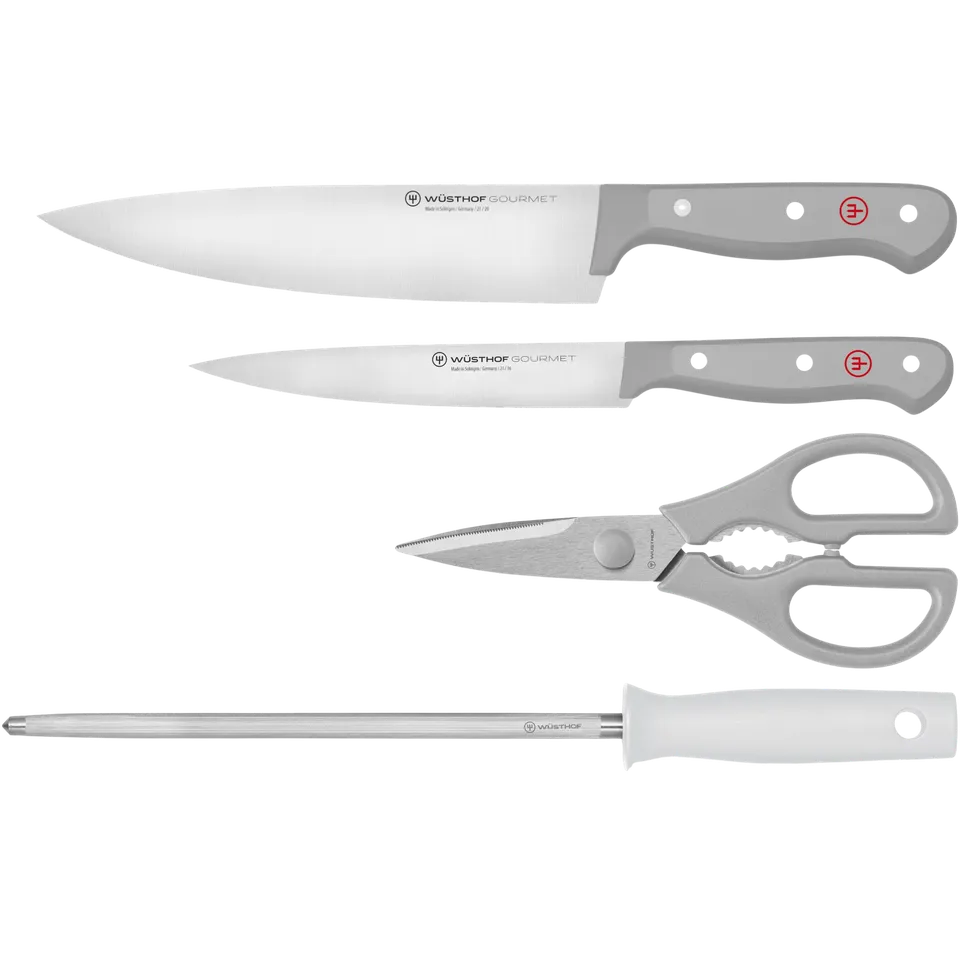 w-sthof-gourmet-grey-starter-set-4-teilig-wetzstahl-schere image 1