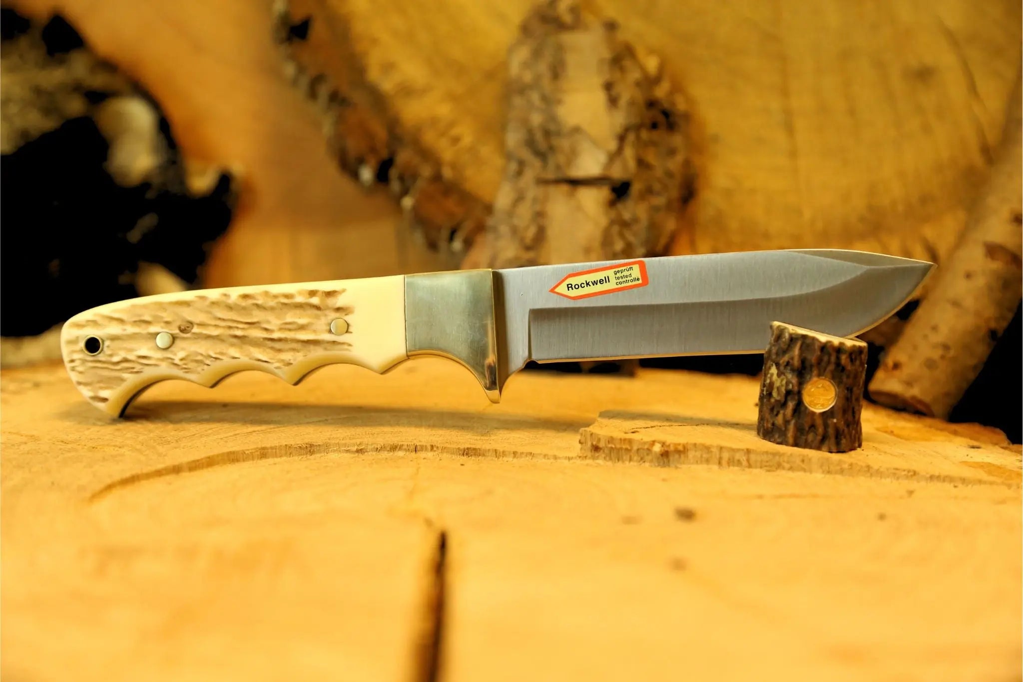 puma-sgb-wildcat-feststehendes-messer-commando-stag-leder image 2