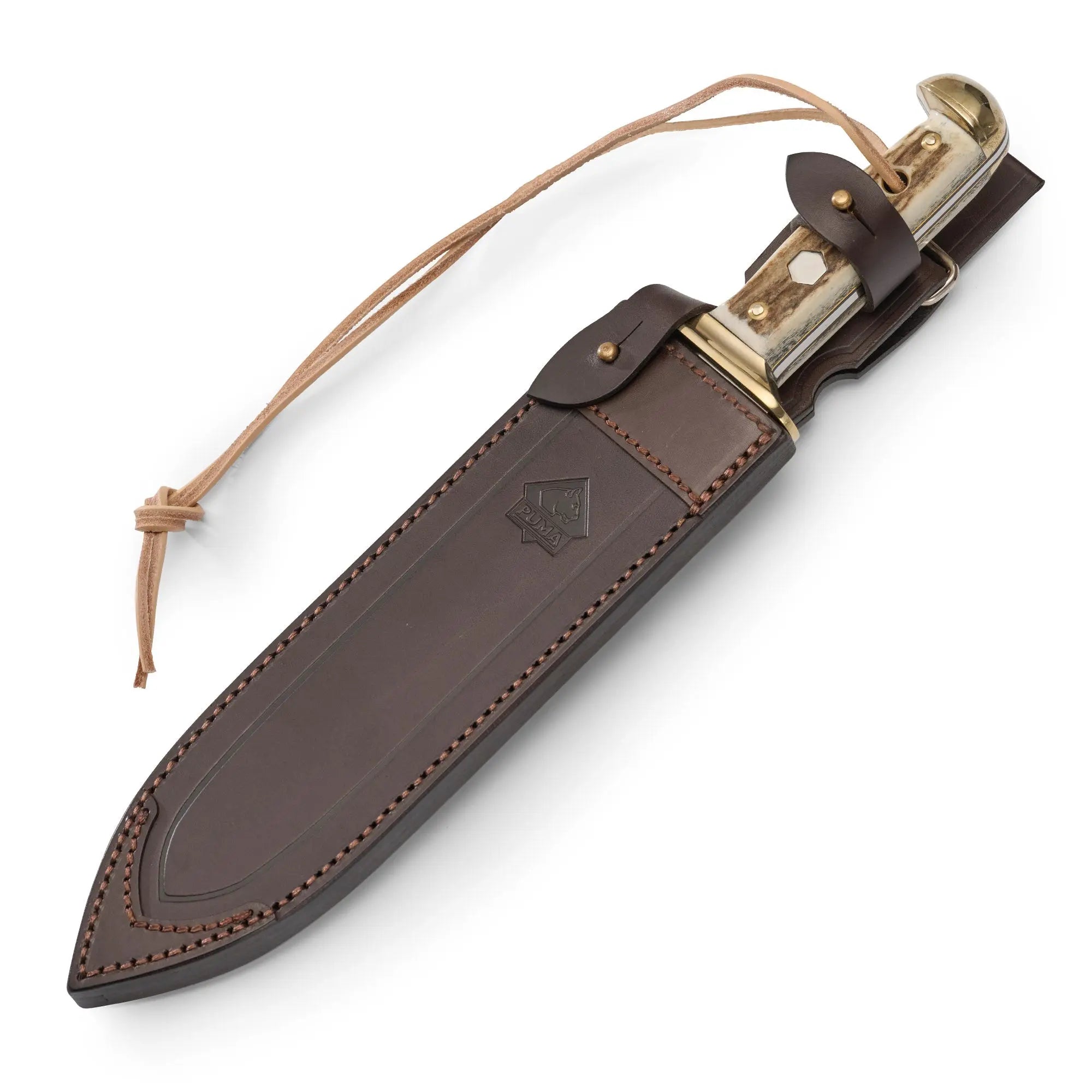 puma-waidblatt-jagdmesser-hirschhorn-feststehend-mit-scheide image 3