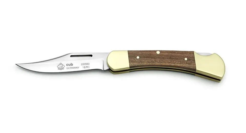 puma-cub-klappmesser-pflaumenholz-clip-point-klassiker image 1