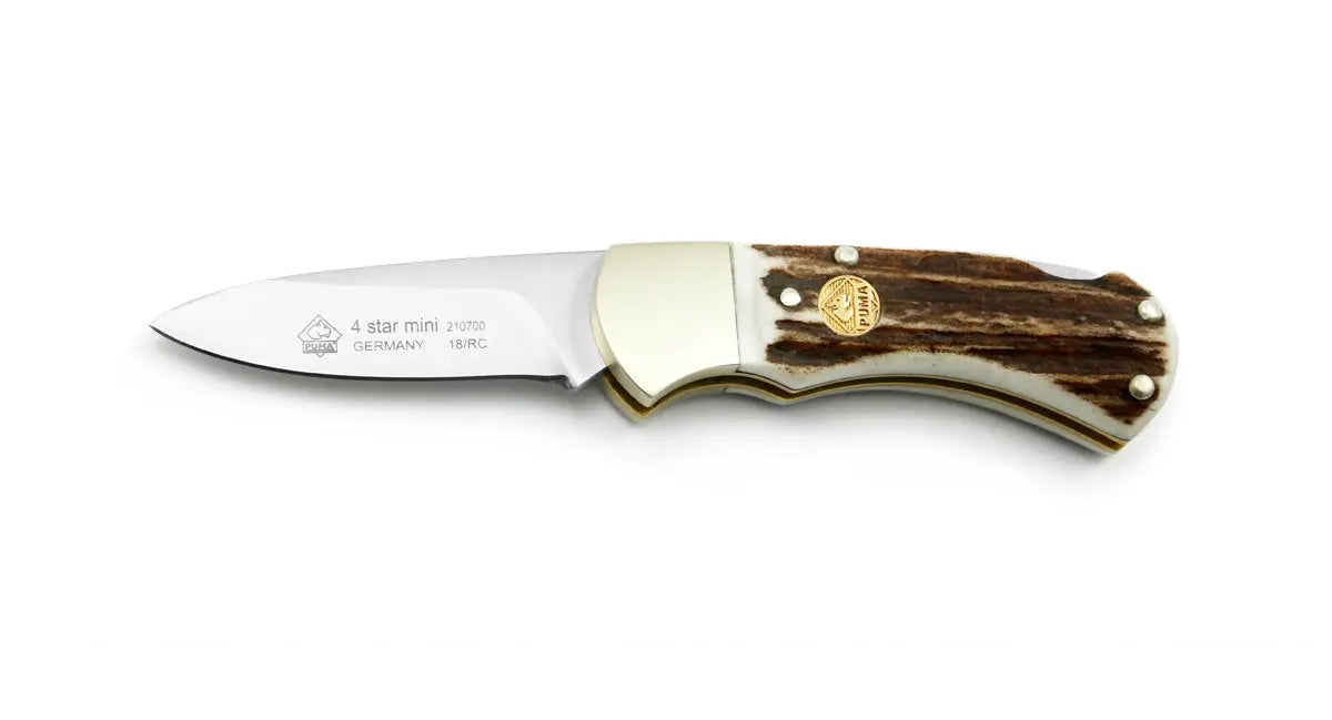 puma-4-star-mini-stag-taschenmesser-hirschhorn image 1