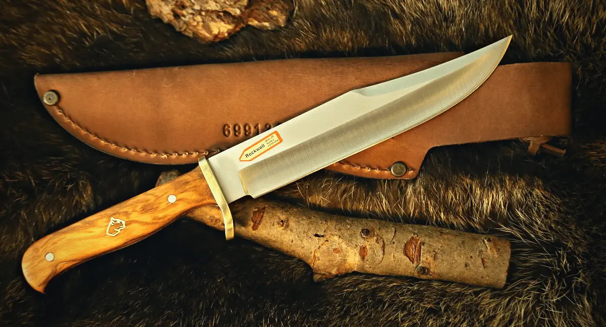puma-sgb-bowie-messer-olivenholz-mit-lederscheide image 2