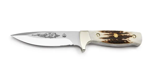 puma-merlin-m-stag-waidmesser-hirschhorn-jagdmotiv image 1