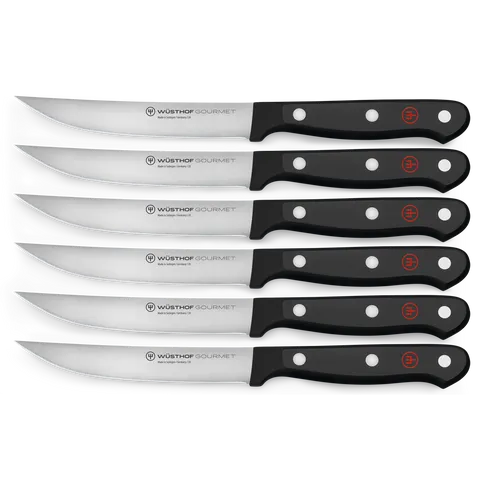 w-sthof-gourmet-steakmesser-set-6-tlg-11-5-cm-schwarz image 1