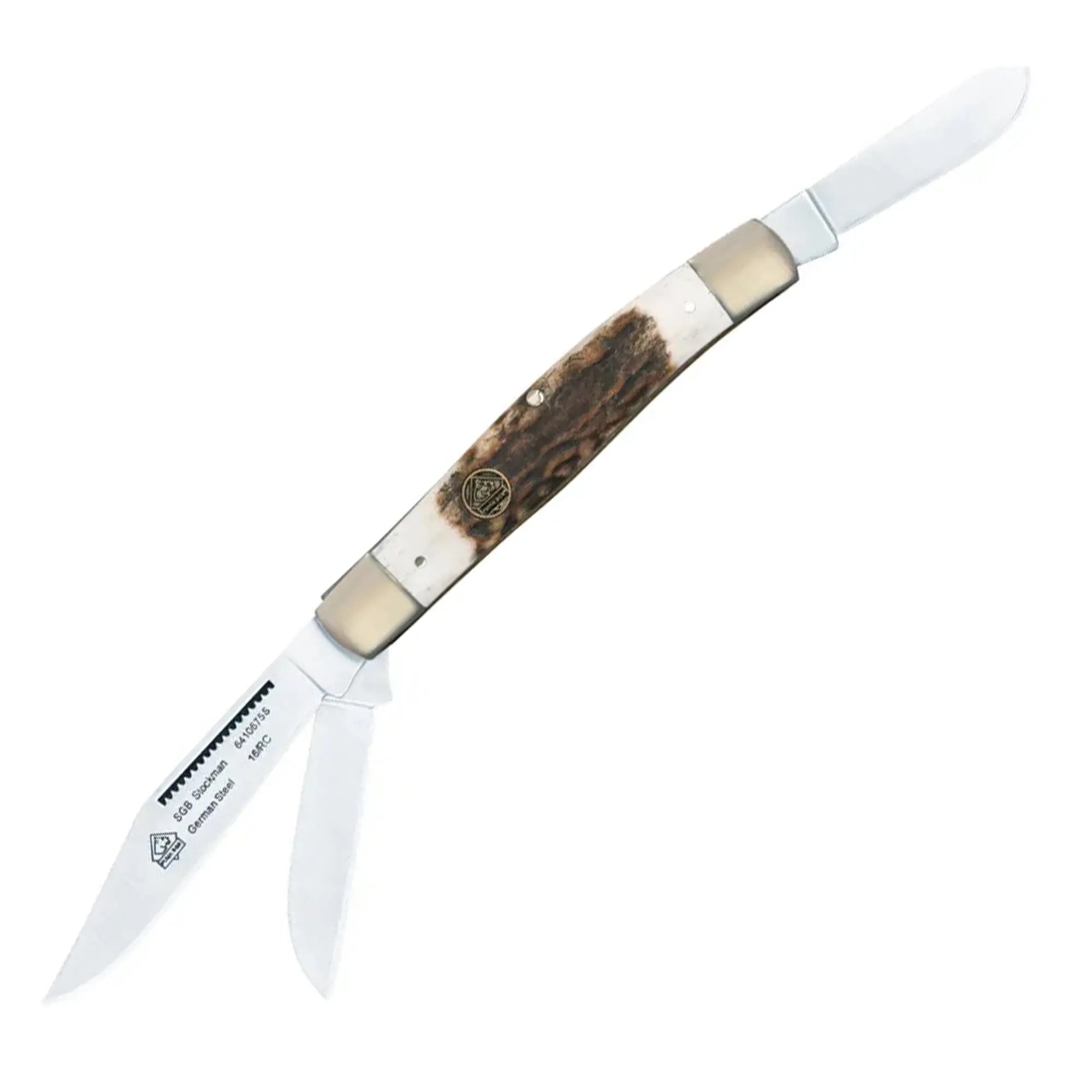 puma-sgb-stockman-stag-taschenmesser-3-klingen-hirsch-optik image 1