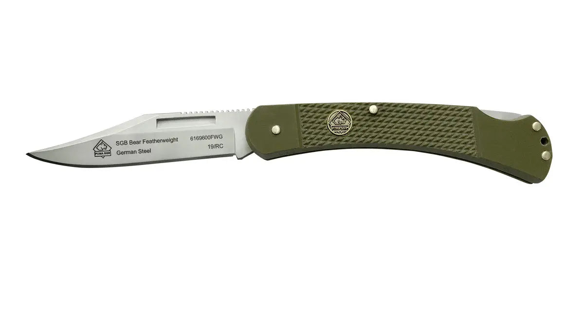 puma-sgb-bear-featherweight-taschenmesser-olivgr-n-g10 image 1
