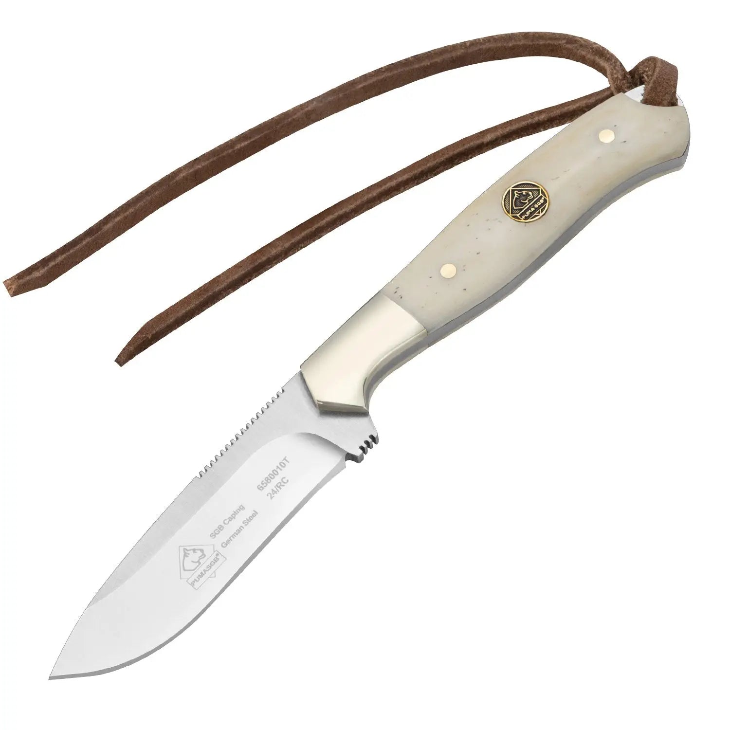 puma-sgb-caping-messer-wei-er-knochen-mit-lederscheide image 1