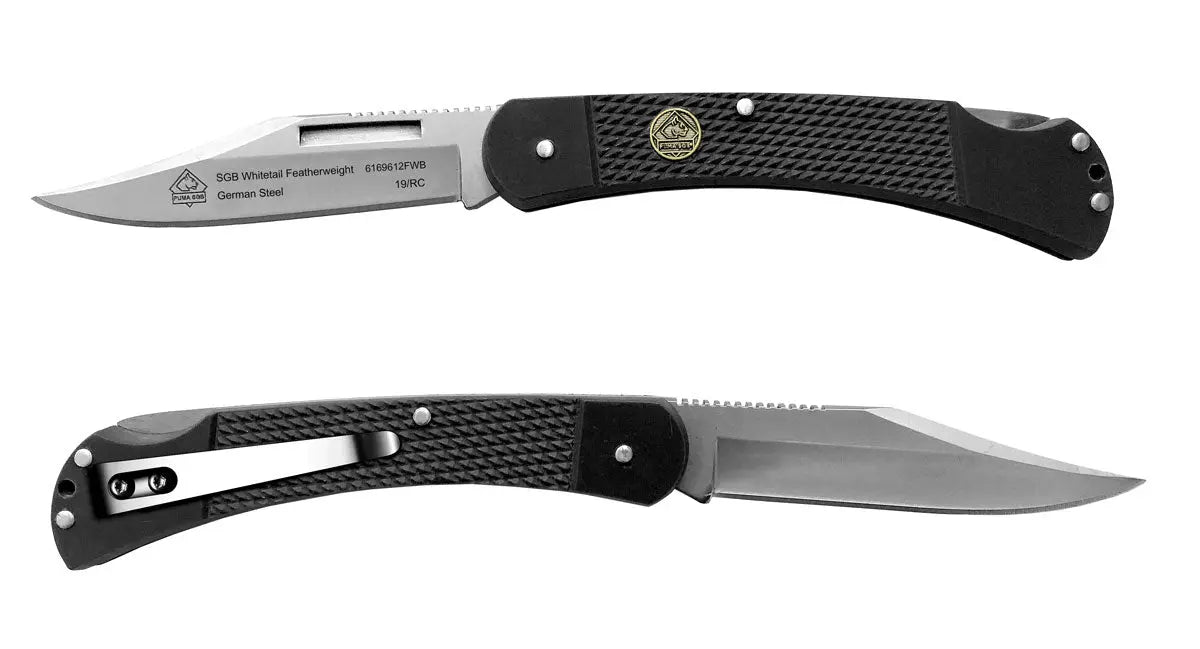 puma-sgb-whitetail-featherweight-g10-schwarz-taschenmesser-clip image 1