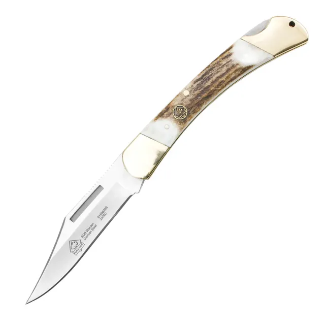 puma-sgb-warden-taschenmesser-hirschhorn-back-lock image 1