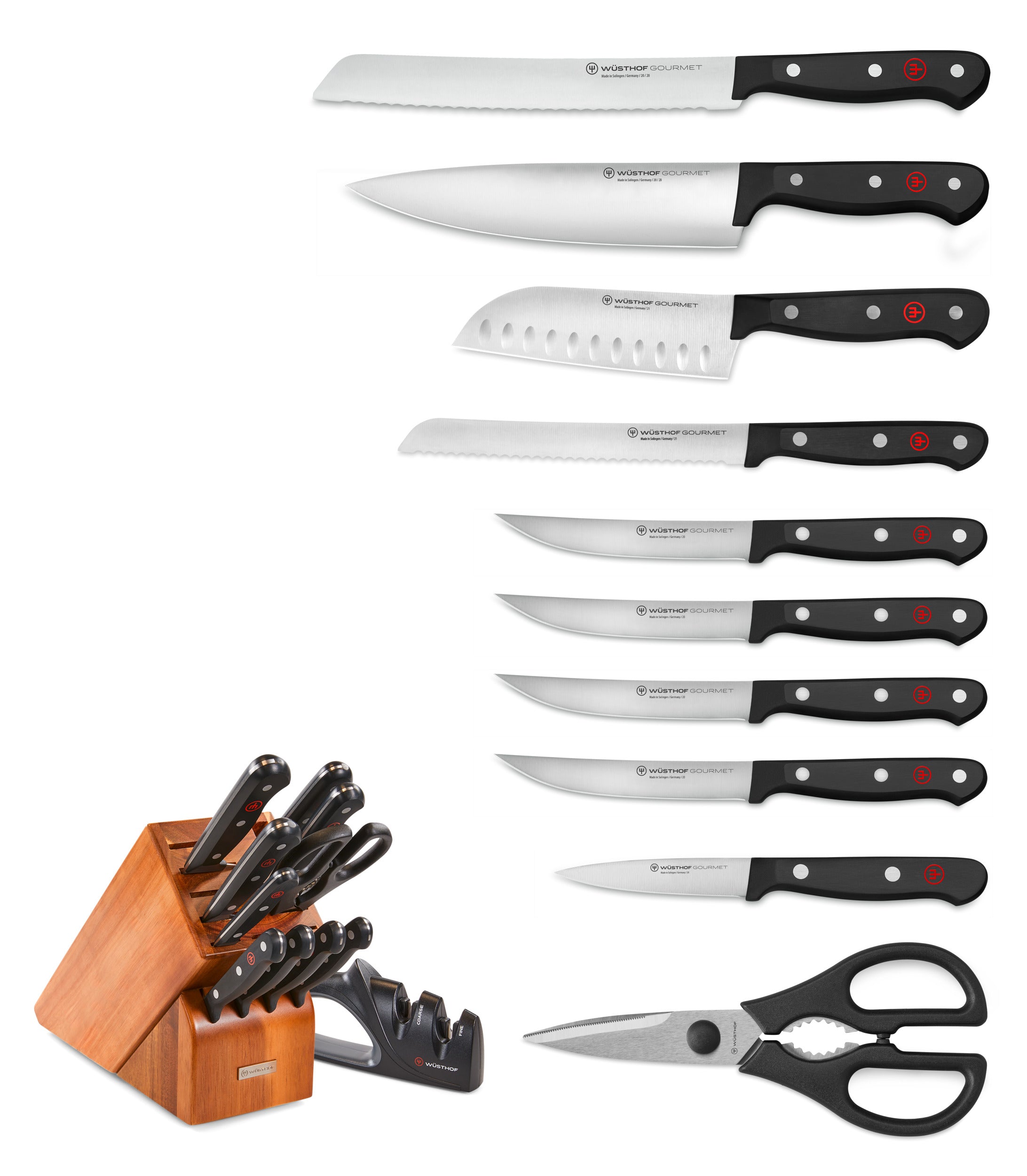 w-sthof-gourmet-12-tlg-messerblock-set-santoku-akazie image 2