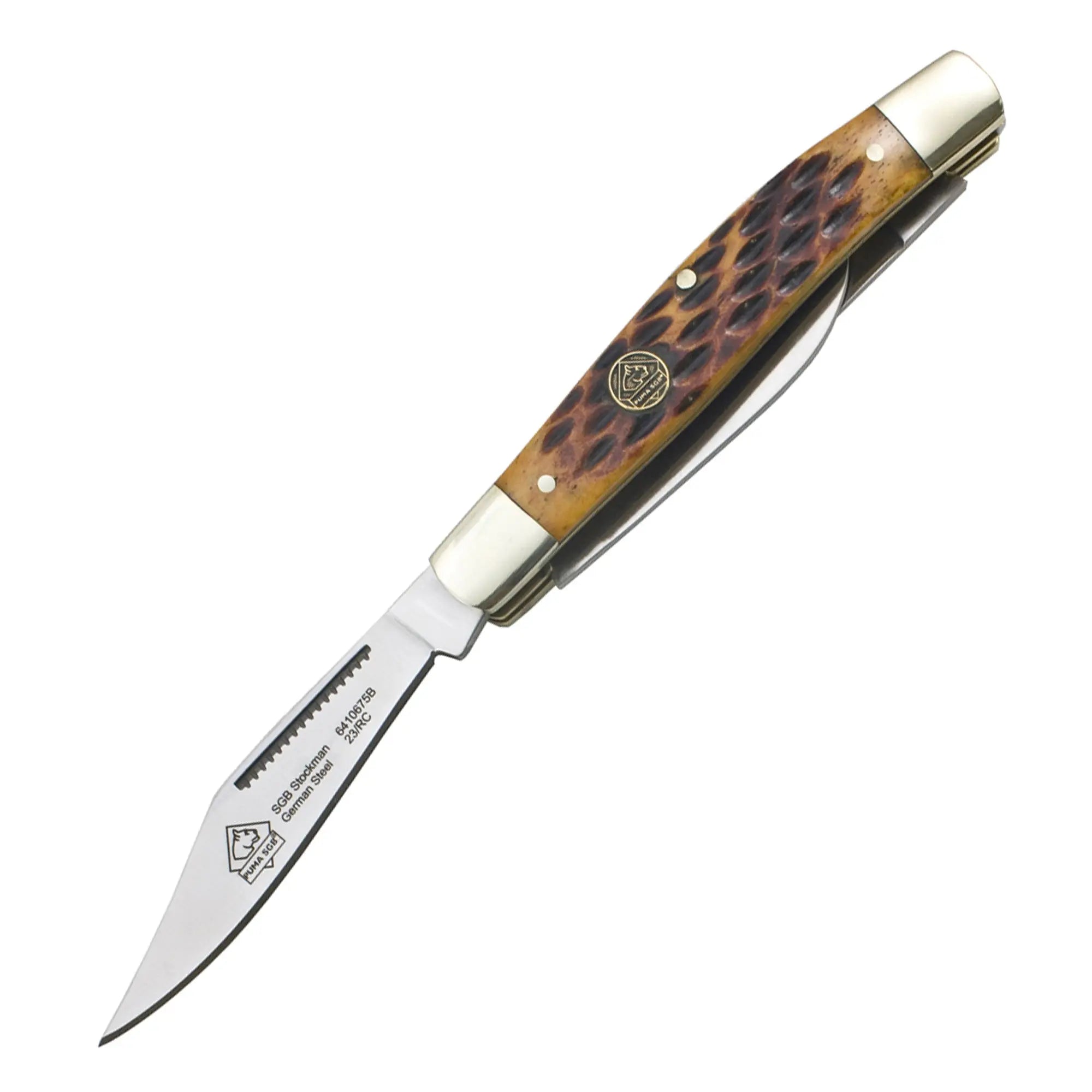 puma-sgb-stockman-brown-jigged-bone-taschenmesser-3-klingen image 1