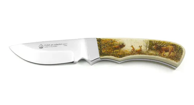 puma-skinmaster-art-collection-sammelmesser-hirschbrunft-unikat image 1