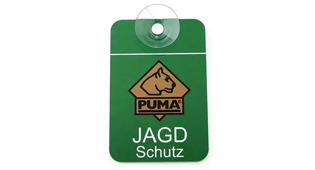 puma-jagdschutzschild-alu-autoschild-120x80-mm-saugnapf image 1