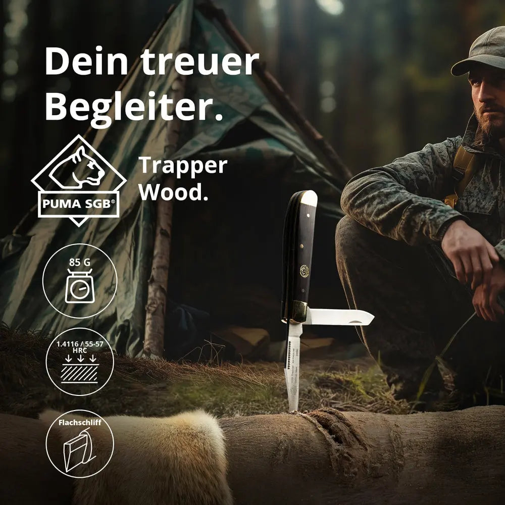 puma-sgb-trapper-wood-taschenmesser-jacaranda-2-klingen image 2