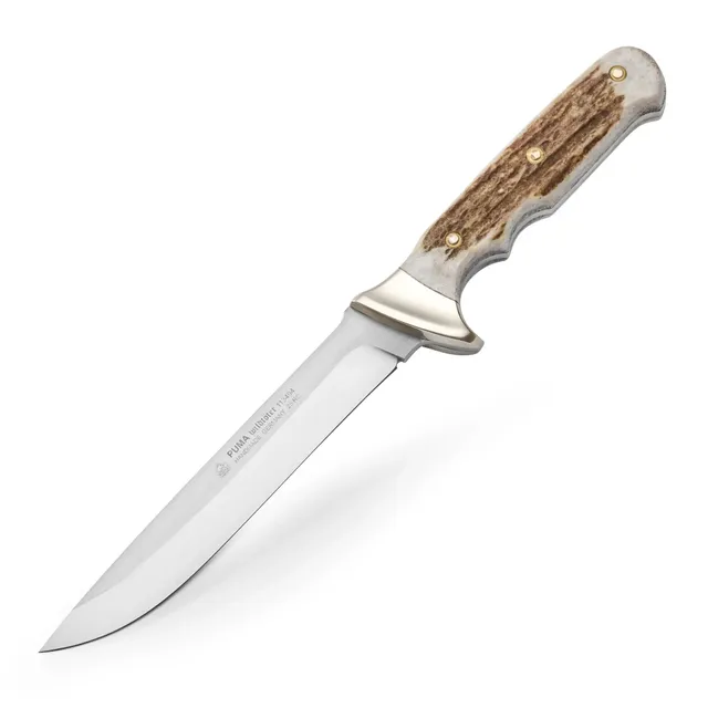 puma-wildt-ter-stag-jagdmesser-hirschhorn-feststehend image 1