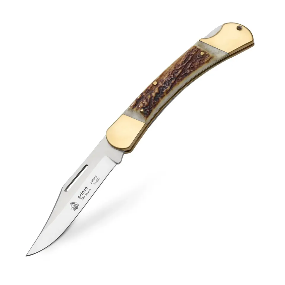 puma-prince-taschenmesser-hirschhorn-95-mm-clippoint image 1
