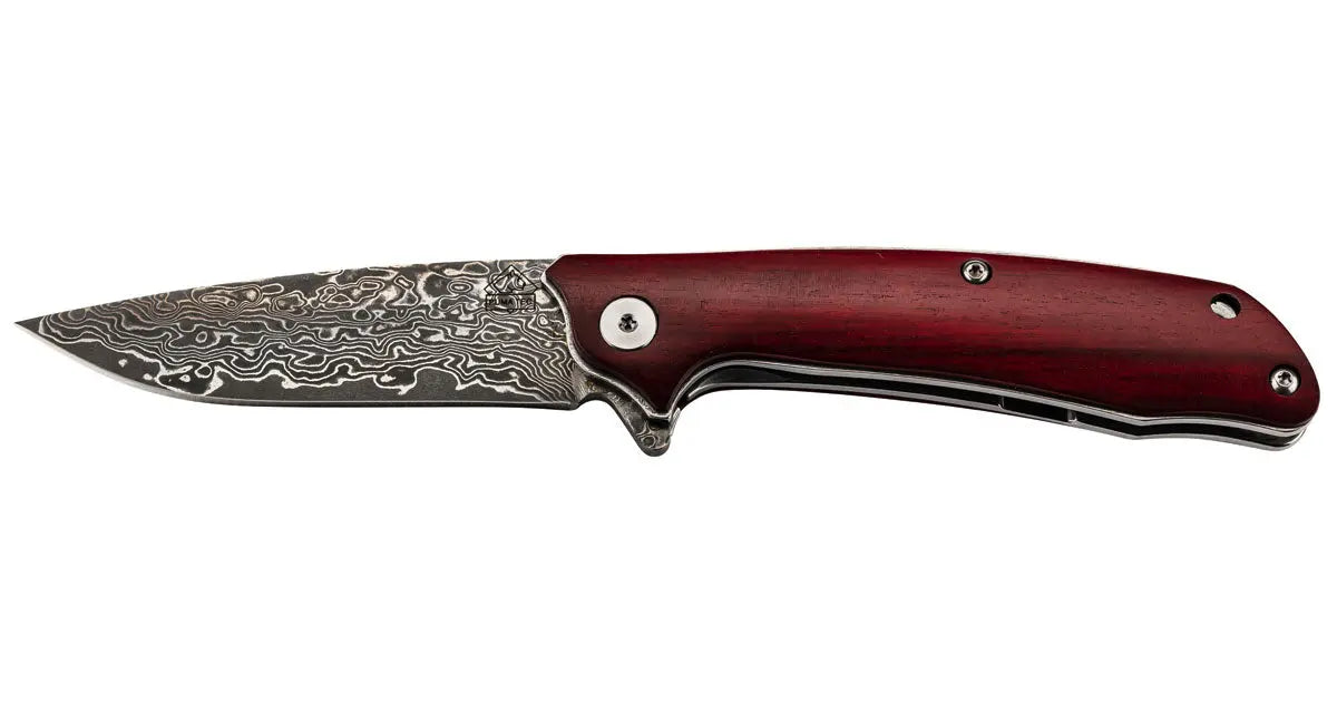 puma-tec-damast-einhandmesser-taschenmesser-sandelholz-clip image 1