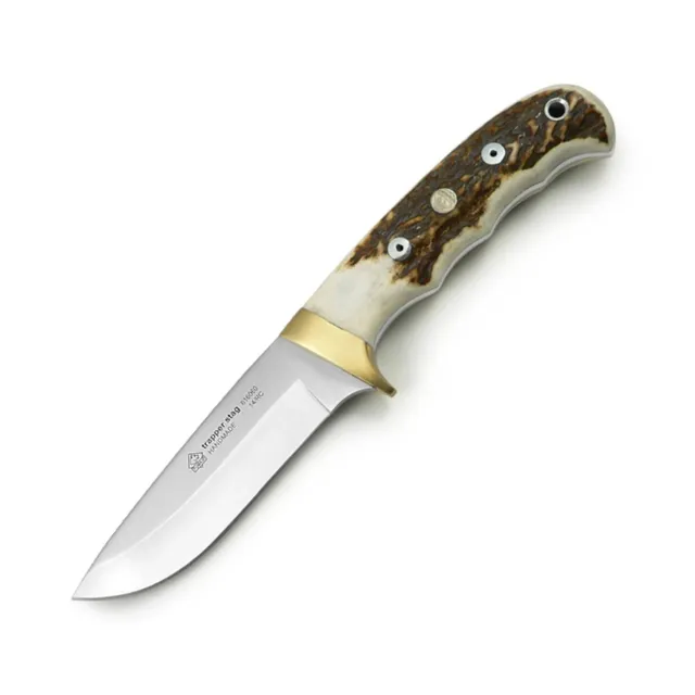 puma-ip-trapper-stag-jagdmesser-hirschhorn-mit-lederscheide image 1