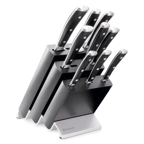 w-sthof-ikon-10-teiliges-messerblock-set-schwarz-geschmiedet image 1
